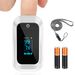 Save 31% - Pulse Oximeter, Oxygen Monitor Finger Heart Rate Monitor Oxygen Saturation Monitor Adult and Child with OLED Display (Includes Batteries and Lanyard)
