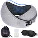 Save 25% - Travel Pillow Memory Foam U Shaped Travelling Neck Pillow Comfortable Head Cushion Airplane Car Train Office Use