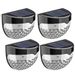 Save 33% - Litom Solar Fence Lights, Decorative Lights LED Garden Lights, Waterproof Solar Lights Wireless Outdoor Lights for Garden, Fence, Patio(4 Pack)