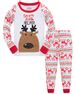 Christmas Pjs Kids Pyjamas Set for Boys Pajamas Cotton Toddler Baby Clothes Girls Nightwear Fun Santa Claus Sleepwear Unisex Long Sleeve 2 Piece Nightwear Outfit 1-12 Years