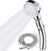 ACGAM Shower Head with Hose(1.75m) Flexible, 360 ° Rotation, Handshower Handle Anti Limestone Hand Shower with 3 Modes High Pressure Water Saving, ABS + Stainless Steel Shower Bathroom