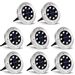 Save £4.00 - Solar Lights for Outdoor Garden, FLOWood 8 Pieces 8 LEDs Solar Floor Lights Outdoor Solar Ground Lights IP65 Waterproof Outdoor LED Solar Path Lights for Lawn Pathway Patio Garden White