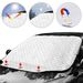 Rakaraka Car Windscreen Cover, Magnetic Snow Cover with Fixing Strap, Foldable Car Front Window Sunshades, Used to resist snow, ice, frost and ultraviolet rays Fits Windshields of Various Sizes