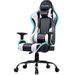 Save £24.00 - GTPLAYER Gaming Chair Office Desk Chair Swivel Heavy Duty Chair Ergonomic Design with Cushion and Reclining Back Support(White)