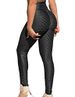 RIOJOY Women Honeycomb Anti Cellulite Waffle Leggings, High Waist Yoga Pants Bubble Textured, Scrunch/Ruched Butt Lift Running Tights