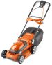 Save 21% - Flymo EasiStore 340R Electric Rotary Lawn Mower - 34 cm Cutting Width, 35 Litre Grass Box, Close Edge Cutting, Rear Roller, Central Height Adjust , Space Saving Storage Features