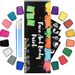RIOGOO Face Paint Kit for Kids Adults Professional Face Paint Kit for Sensitive Skin with 16 Large Pots, 24 Stencils, 3 Brushes Water Based Face Makeup and Body Painting Kits, Non-Toxic