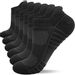 Anqier Trainer Socks Cushioned Odor-free Thermal Sports Socks Running Socks for Men Women Ladies No Itching Low Cut Athletic Socks Cotton Ankle Socks (6 Pairs)