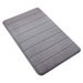 Save Β£1.00 - OKEECA Memory Foam Bath Mat Rug Non-Slip back, 17X24 Inches, Comfortable, Soft, Super Water Absorption,Thick, Easier to Dry for Bathroom Floor Rugs, Grey