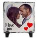 Duke Gifts Personalised I love you Rock Slate Photo 15cm x 15cm Add any photo Valentines Heart Gift idea