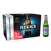 Beck's Blue 0.0% Alcohol Free German Lager Pilsner 24 x 275 ml Bottles No Alcohol Beer, Imported from Germany