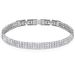 J.Fée Women Bracelet,S925 Tennis Bracelet Silver Bracelet Cubic Zircon Bracelet Crystal Bracelet for Christmas,with 2,3,4 Rows of Zircon,20cm,with Gift Box