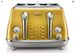 HALF PRICE! DELONGHI Icona Capitals CTOC4003.Y 4-Slice Toaster - Yellow - Currys