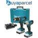 Save 40% - Makita 18v Cordless Li-ion Combi Hammer Drill & Impact Driver Twin Pack Lithium