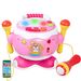 Drum Musical Baby Toy, Rabing Toddlers Kids Toys Girls Boys Music Drum Toy with 360° Free Rotation, Baby Musical Instruments for 1-5 Years Kids Learning Educational Toy Birthday Gift, Pink