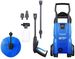 Nilfisk C 110 bar 110.7-5 PC X-TRA Compact Pressure Washer for Basic Tasks Outdoor Cleaner with Patio Cleaning Accessory Kit, 1400 W, 240 V, Blue, 440 L/H Water Flow