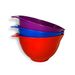 Save 47% - Mixing Bowl with spout and Handle | Set of 3 - Red, Blue, Purple | Beautifully Coloured Bowl Set | Compact, Stackable & Ergonomically Designed | Proudly Made in The UK
