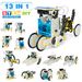 Pickwoo Solar Robot Toy Kits for Kids, Educational Construction Engineering Science Kit Building Toys Solar Power Kits, 203 Pieces Building DIY Experiment Kits Christmas Birthday Gift for Boy (13 -1)