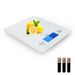 TechRise Kitchen Scale Digital, Electronic Weighting Food Scales with LCD Display and Tare Function, Auto-Off, Large Tempered Glass Scale for Cooking/Baking/Home/Kitchen, Weigh Food, 11lb/5kg