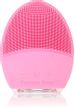 Facial Cleansing Brush and Face Massager Silicone Ultrasonic Vibrating Facial Brush, Waterproof, Rechargeable and Sonic Electric Face Cleansing Exfoliator for Anti-Aging (Pink)