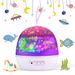 Baby Night Light, 4 in 1 Night Light Projector 360°Rotating LED Projector Starry Night Light Projector for Kids, Baby Projector Light 8 Colors with USB Cable