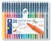 HALF PRICE! Staedtler 323 Triplus Colour Fibre-Tip Pens, 1.0 mm, Assorted Colours, Pack of 20