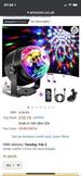 Save 46% - Disco Lights, OMERIL Sound Activated Disco Ball Lights with 4M/13ft USB Power Cable, 3W RGB Party Lights with Remote Control for Kids Birthday, Family Gathering, Christmas Party, Home-USB Powered