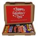 Personalised Valentines Gifts for Him or Her - Chocolate Lindt Lindor Selection Gift Box Hamper - An Isolation Lockdown treat - Hug in a box - Gift for all ages (Red - Mixed Chocolate)