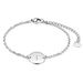 Save 48% - Three Keys Jewelry Rose Gold Silver Initial Bracelet for Women Stainless Steel Bracelet Name Letter Alphabet Pendant Daughter Friendship Initial Charm Bracelets for Girls Ladies Women with Initial