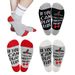 ZOYLINK Cotton Slipper Socks Crew Socks Athletic Socks Novelty Funny Winter Socks for Women