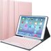 Save 25% - Lachesis iPad 10.2 8th/7th Gen Keyboard Case,Built-in Pen Holder Slim Protective Case with 7 Colors Backlit Magnetic Detachable Wireless Bluetooth Keyboard for iPad 2020/2019 10.2 Inch