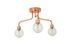 Argos Home Rayner 3 Light Ceiling Light - Rose Gold