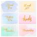 Save 38% - 48 Pack Thank You Cards Pack, Gold Foiled Watercolor Greeting Cards with Envelopes for Wedding, Bridal Shower, Baby Shower, Christmas, Business, 6 Design