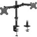 Save £3.90 - BONTEC Dual Monitor Mount for 13-27 inch LCD LED Screen, Tilt Swivel Rotation Double Arm PC Computer Monitor Desk Mount Bracket up to 8kg, VESA Dimensions: 75x75-100x100mm