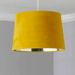 Wilko Mustard Silver Velvet Light Shade