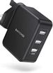 Save 23% - RAVPower 30W USB Plug Charger, USB Wall Chargers 3-Port Mains Adapter Plug Power with Fast Charging Technology for iPhone 12 Mini Pro Max 11 Pro X Xr XS Max, Galaxy, iPad Pro/Air 4/Mini 4 and More