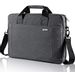 Voova Laptop Bag Case 17 17.3 Inch Computer Sleeve Messenger Bag with Shoulder Strap Expandable Waterproof Business Briefcase with Tablet Pocket for Men Women Travel School Lawyer-Gray