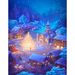 Save 27% - Paint by Numbers,Painting by Numbers for Adults Kids Beginners 16 x 20 Inch Drawing Paintwork with Paintbrushes Christmas Paint by Numbers Home Wall Decoration Frameless - Town Light