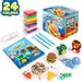 HALF PRICE! Sago Brothers Air Dry Clay,24 Colors Modelling Clay with 3 Clay Tools & Project Booklet,DIY Creative Ultra Soft Light Magic Clay,Arts and Crafts Kits for Kids Boys Girls Toys,Mystery Gifts Boxes…