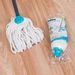 Save 60% - Beldray® LA049773 Absorbent Round Cotton Mop with Refill | Super Absorbent | 120 cm Handle | Ideal for Cleaning Hard Floors | Turquoise