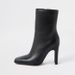 Save 30% - Black leather square toe boots