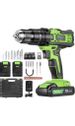 Save 20% - Cordless Drill Driver, Ginour 18V Combi Drill, Hammer Drill,20+3 Torque,66 Accessories, 2Pcs 2000mAh Lithium Batteries, 45N.m Electric Drill Screwdriver, 13mm Collet, Double Speed, Led Light