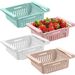 Fridge Drawer Organiser Basket Shelf for Fridge Storage and Organisation, Space Saving, and Retractable Box for Fruits, Vegetables and Food (4 Pack)