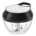 Homeasy Manual Food Chopper, Hand Pull Food Processor Onion Chopper Food Slicer for Vegetables, Nuts & Fruits 500 ml Black