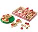Melissa & Doug Wooden Pizza | Pretend Play | Play Food | 3+ | Gift for Boy or Girl