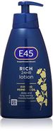 Save 39% - E45 Rich 24 Hours Moisturising Lotion 400 ml, Total 2 Litre, Pack of 5