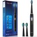 Sonic Electric Toothbrush,Electric Toothbrush for Adults with 4 Modes 4 Hours’ Charge Lasts 30 Days’ Use, 2 Mins Smart Timer and 2 Brush Heads Black Fairywill