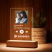 HALF PRICE! HALF PRICE! HALF PRICE! BEST SELLER CUSTOM SPOTIFY CODE MUSIC PLAQUE GLASS LAMP-GIFT FOR MOTHER(5.9IN X 7.7IN)