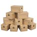 Save £2.55 - BANKERS BOX 10 SmoothMove Heavy Duty Double Wall Cardboard Moving and Storage Boxes with Handles, 39 Litre, 26 x 32 x 47 cm, 10 Pack, Brown