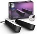 Save £22.99 - Philips Hue Play White and Colour Ambiance Smart Light Bar Double Pack Base Unit, Entertainment Lighting for TV and Gaming (Works with Alexa, Google Assistant and Apple HomeKit), Black